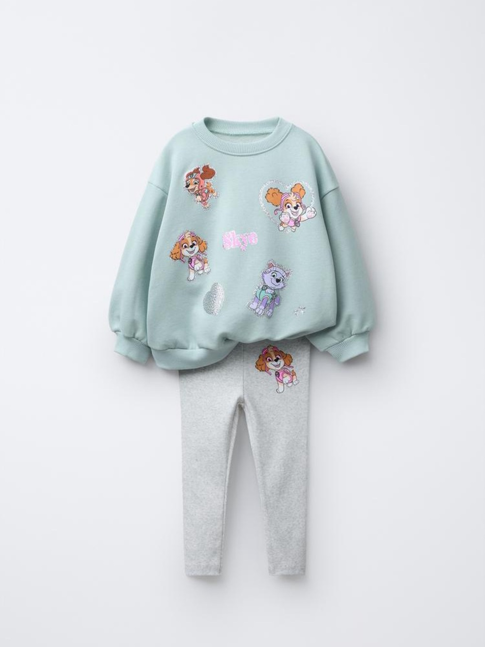 Zara skye paw patrol sweatshirt and leggings set nwt 2/3t